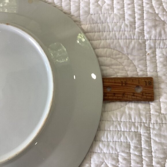 Chinese Antique Porcelain Plate Black Ink Glaze Late Qing Hand Painted - Picture 5 of 9